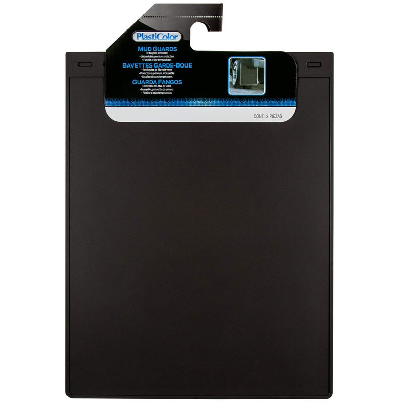 Plasticolor 001860R01 18 by 24 inch Plain Black Mud Guard Set of 2 - Image 2